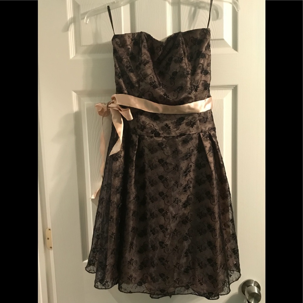 Jessica McClintock Black lace dress